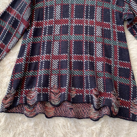 Wildfox white label plaid lenon sweater knit Xsml - Picture 6 of 11